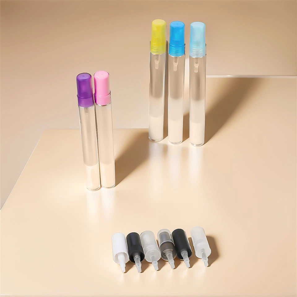 Průhledný parfém vzorek sprej lahve